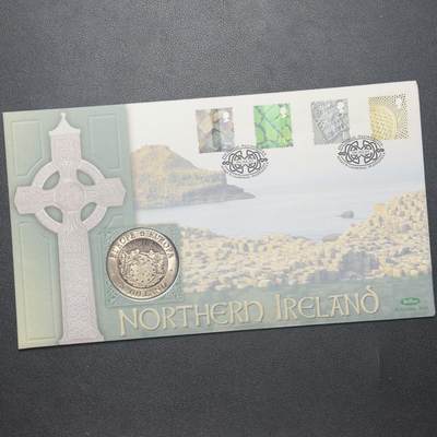 ＜小葵钱铺＞第64期·克朗币·套币·银币场·满200包邮，不寄存·3号发货 - 〈邮币封〉爱尔兰1992年竖琴25ECU克朗型纪念币