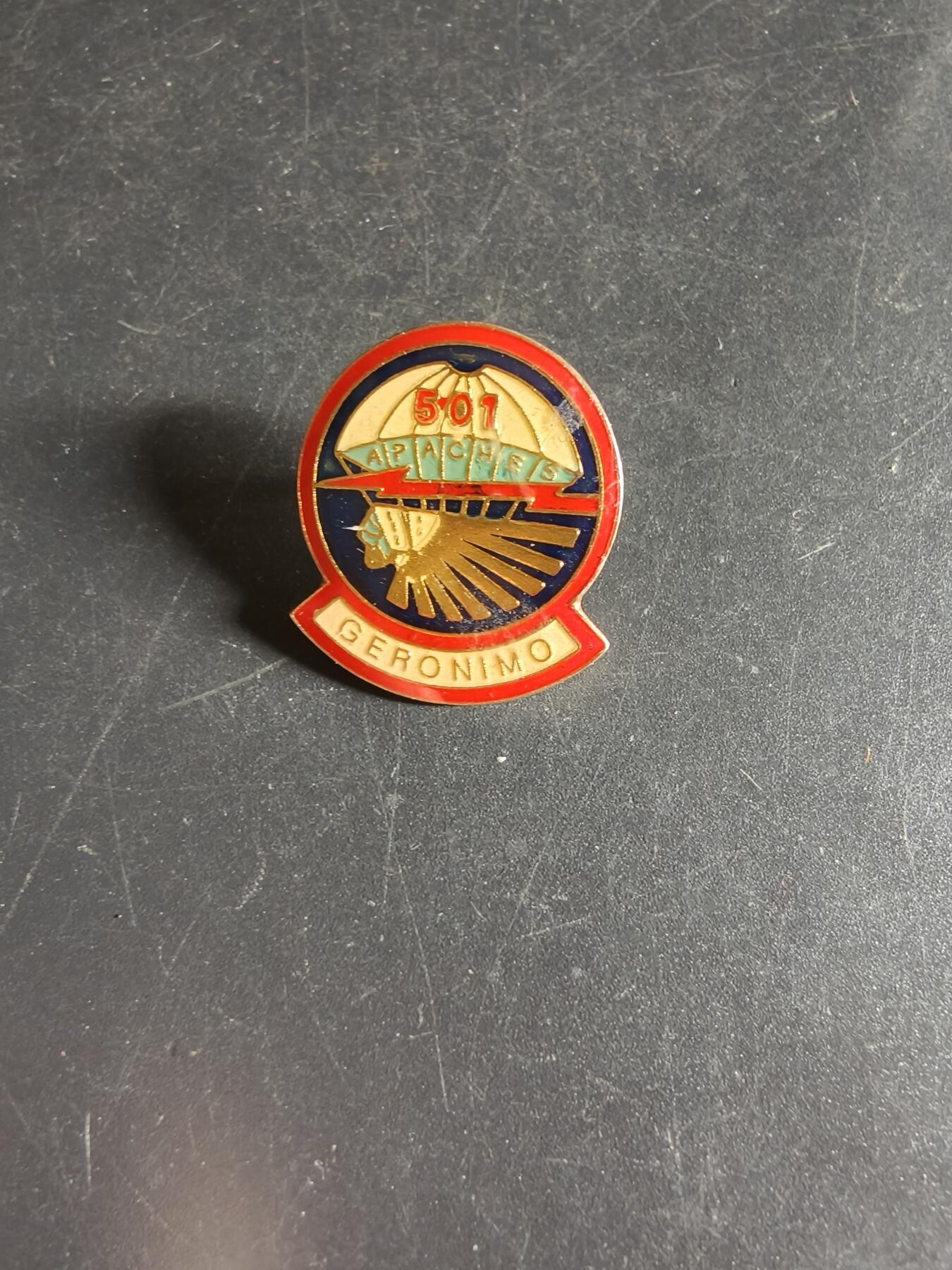 老王徽章第160期 美国陆军第501空降步兵团徽章