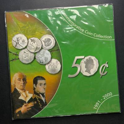 ＜小葵钱铺＞第64期·克朗币·套币·银币场·满200包邮，不寄存·3号发货 - 澳大利亚1991-2000年册装50分纪念币套装