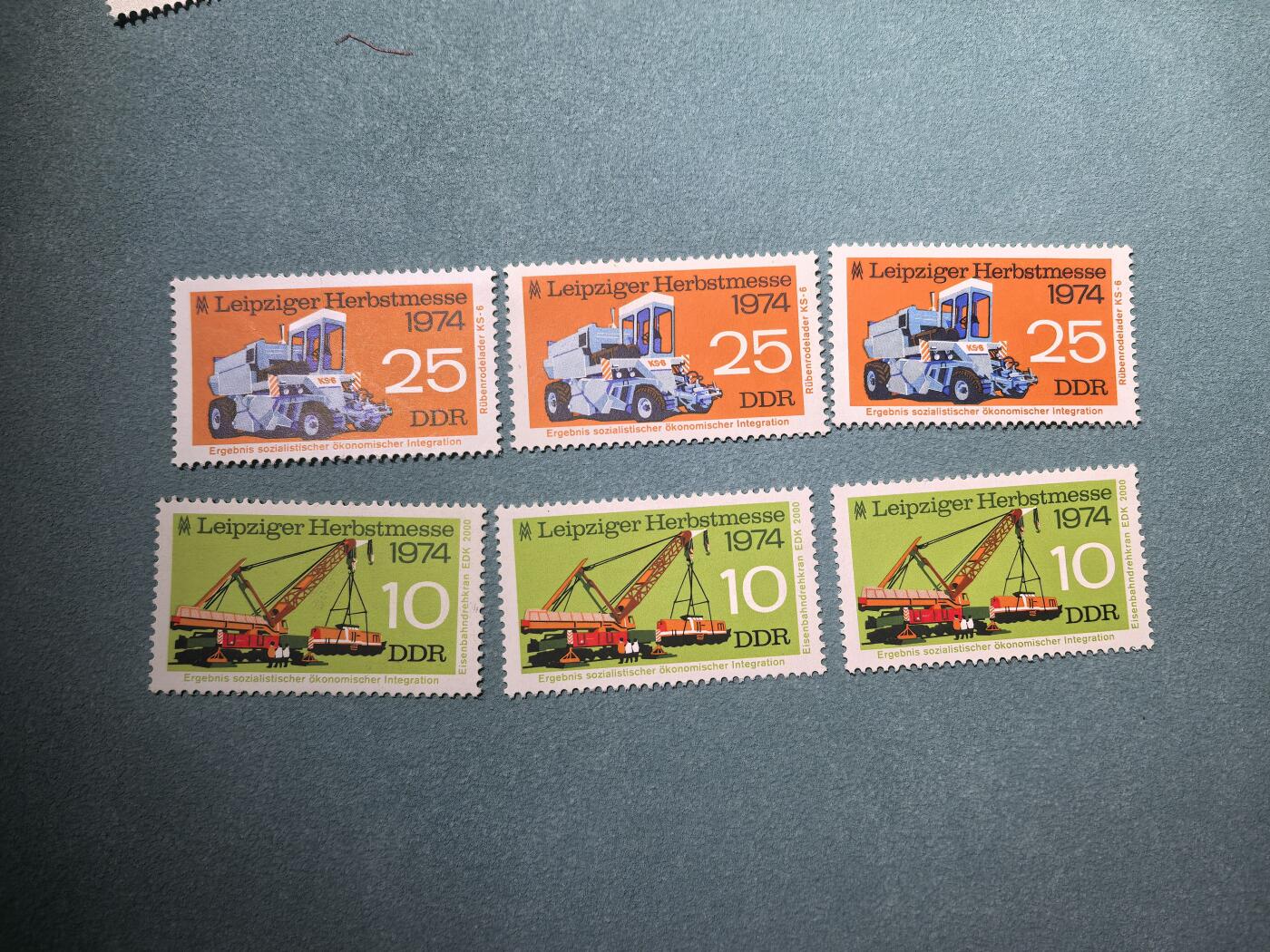 盛世勋华——号角文化勋章邮票专场拍卖第286期 东德邮政1974年发行 2全新票 莱比锡秋季博览会 3套