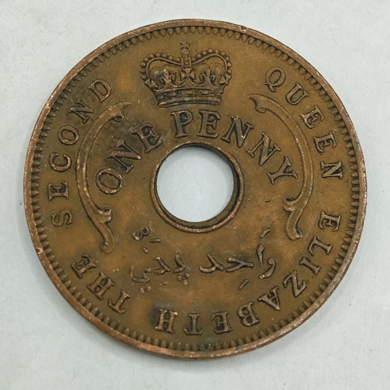 【淘币小摊】限时拍第七百八十四拍  老铜币场  满百包邮可预留两周  周一统一发货  尼日利亚1959年一便士铜币