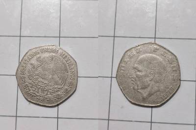 乱七八糟处理 - 墨西哥10比索1982年大镍币