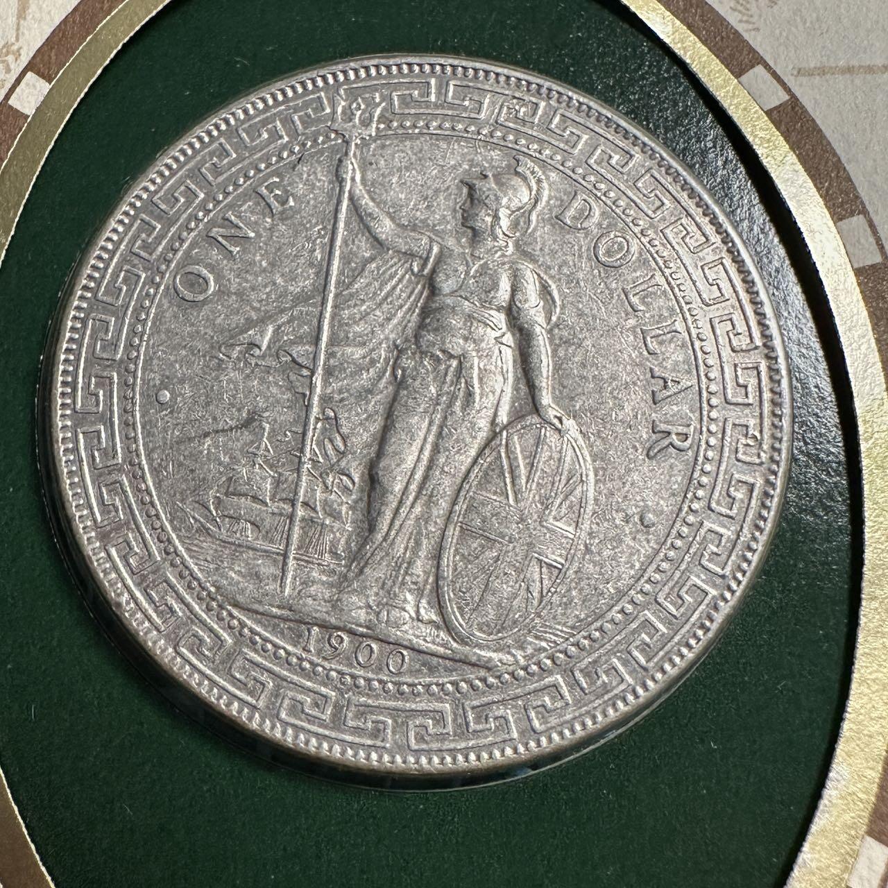 蒂克钱币-第54场 外国精品套币 银币专场 香港1900年 站洋 邮币封 