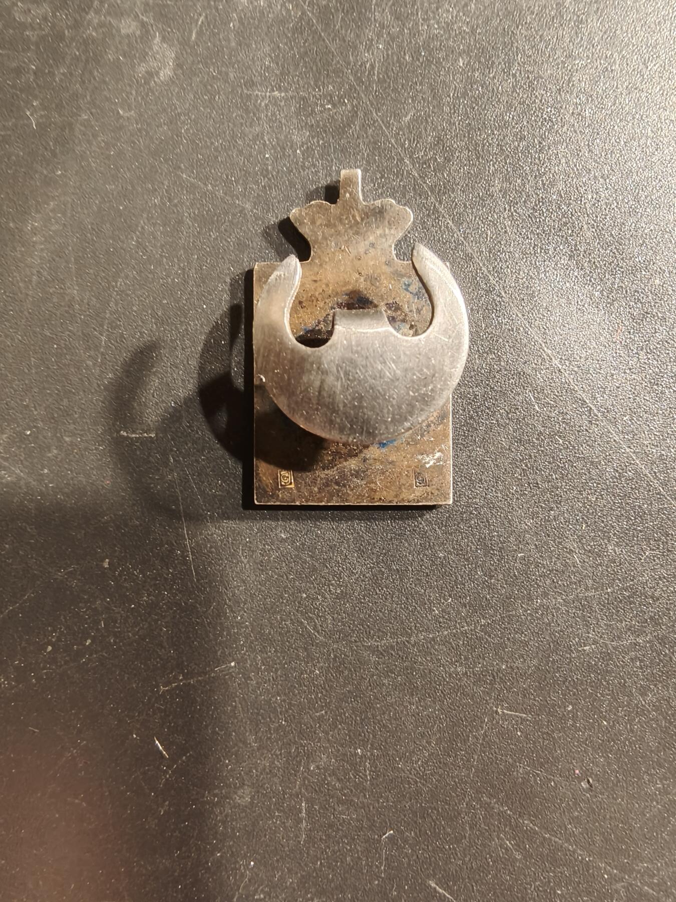 老王徽章第160期 丹麦克里斯蒂安十世70大寿证章     925银质珐琅     3.1g