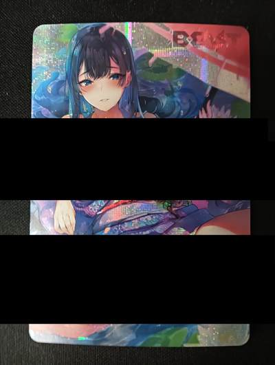 花开卡拍第45期（11月2号周日截拍，品控勿拍!!!拍品不寄存，运费5元，自制卡难免瑕疵，可能存在轻微撞角爆边等出厂瑕疵，品控介意勿拍！） - 快乐天和服戏水 纱布闪特藏卡