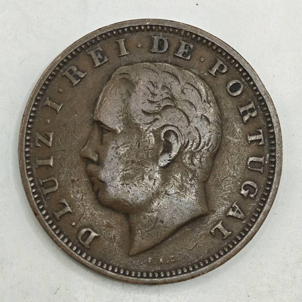 【淘币小摊】限时拍第七百八十四拍  老铜币场  满百包邮可预留两周  周一统一发货  葡萄牙1882年20瑞斯铜币