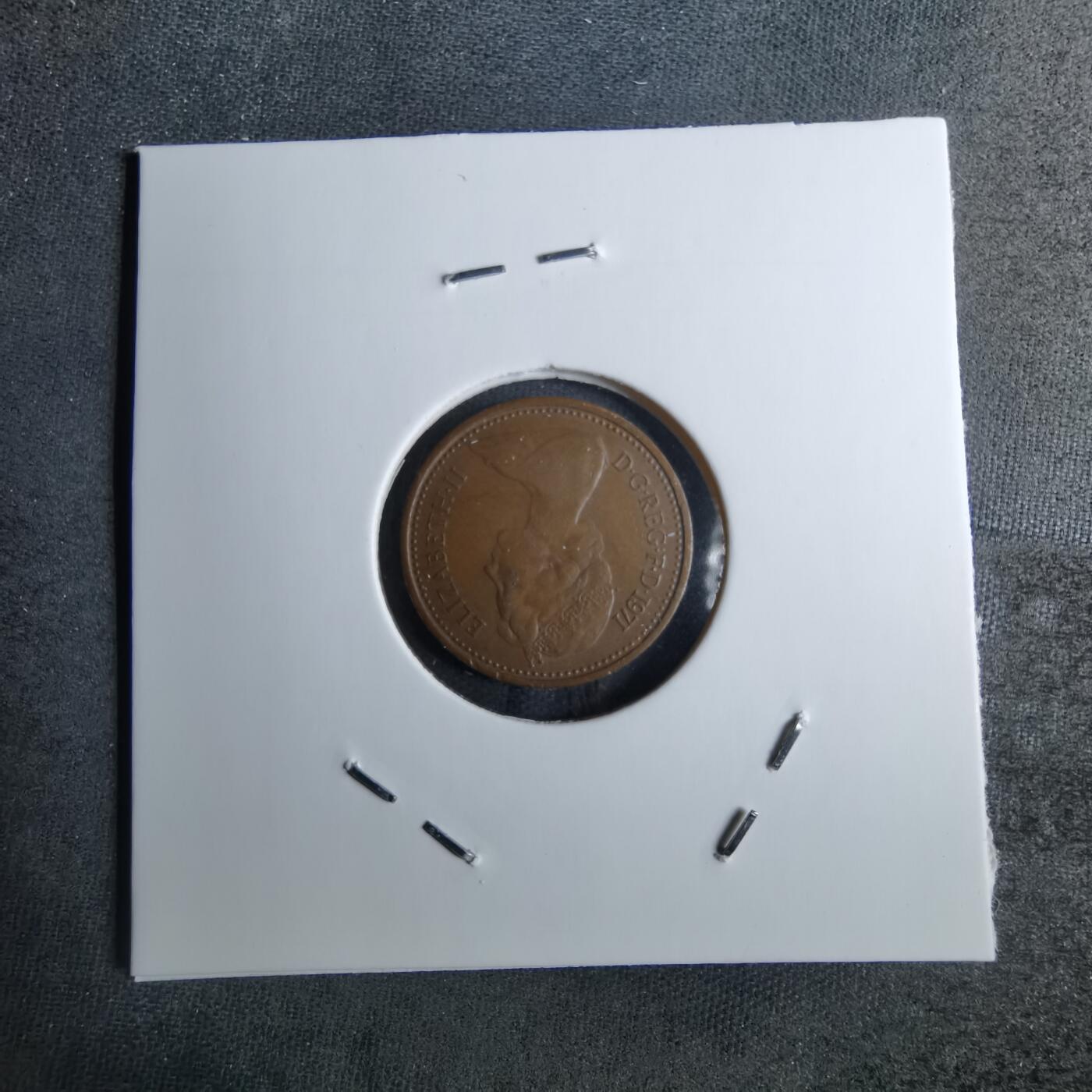 沼泽如烟--第886场 英国1971年半便士