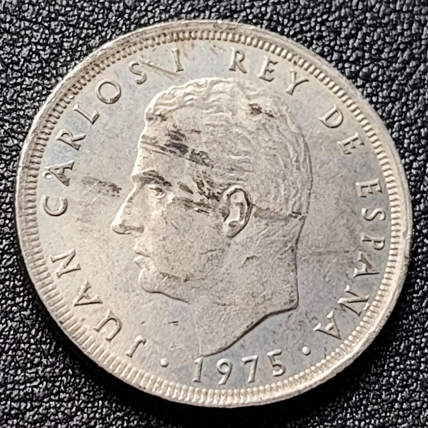 泉币菌-第121场-精品福利场 早期西班牙硬币.25比塞塔硬币.26.5mm