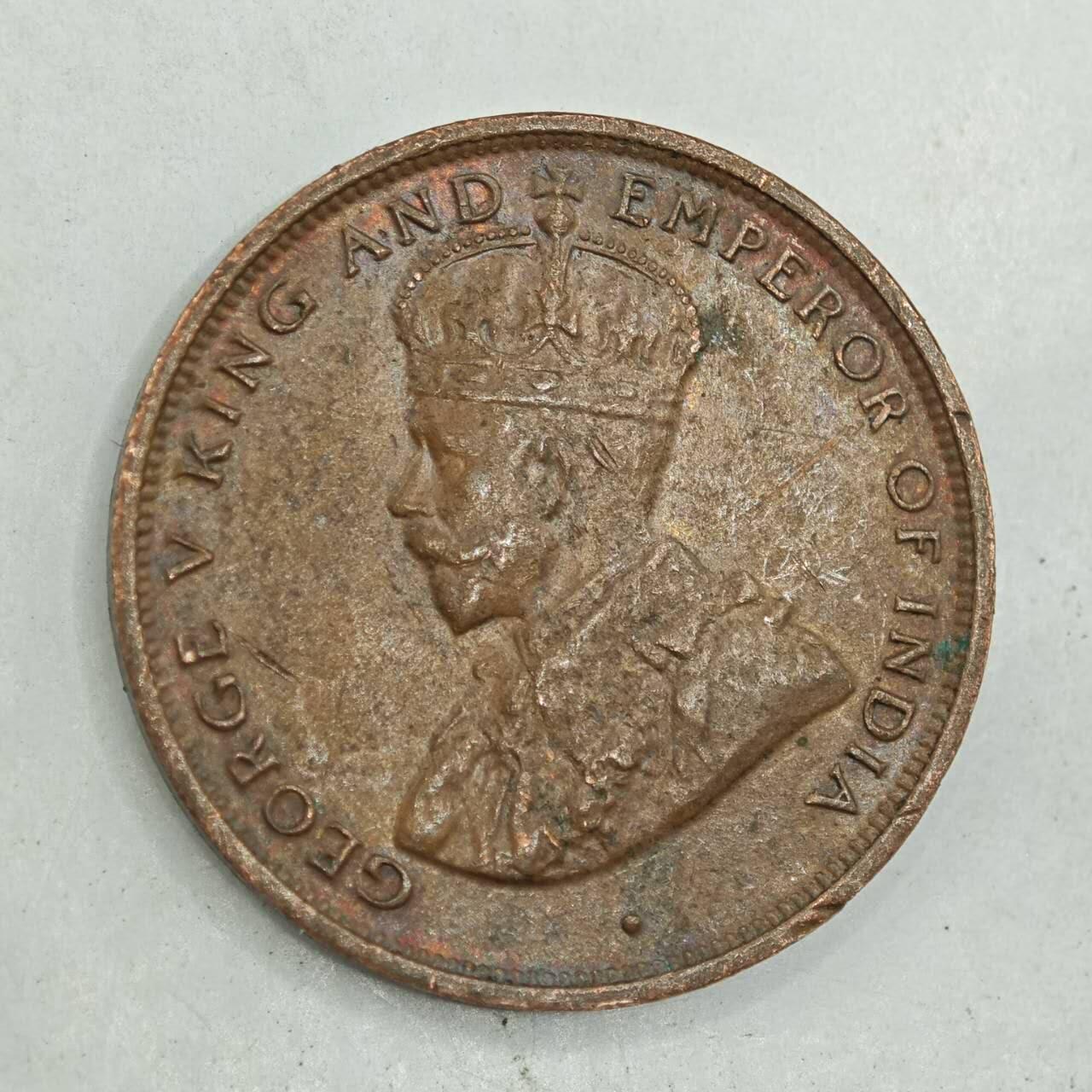 【淘币小摊】限时拍第七百八十四拍  老铜币场  满百包邮可预留两周  周一统一发货  锡兰1920年乔治五世一分铜币