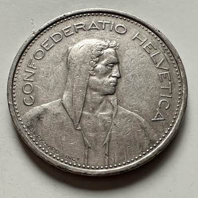 🌹外币初藏🌹🐯2025年第122场  每周二四六晚8️⃣点 接代拍 - 瑞士1968年5法郎a