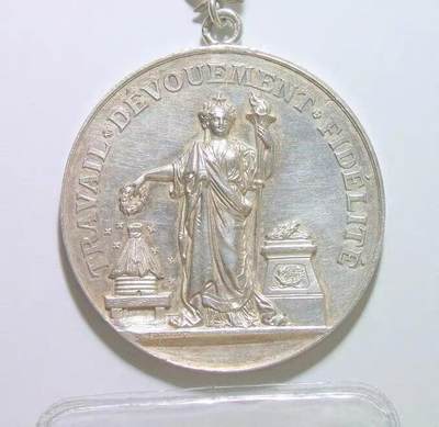 【银】法国1893年 女神站像高浮雕精制大银章 42MM 22.2克 - 【银】法国1893年 女神站像高浮雕精制大银章 42MM 22.2克