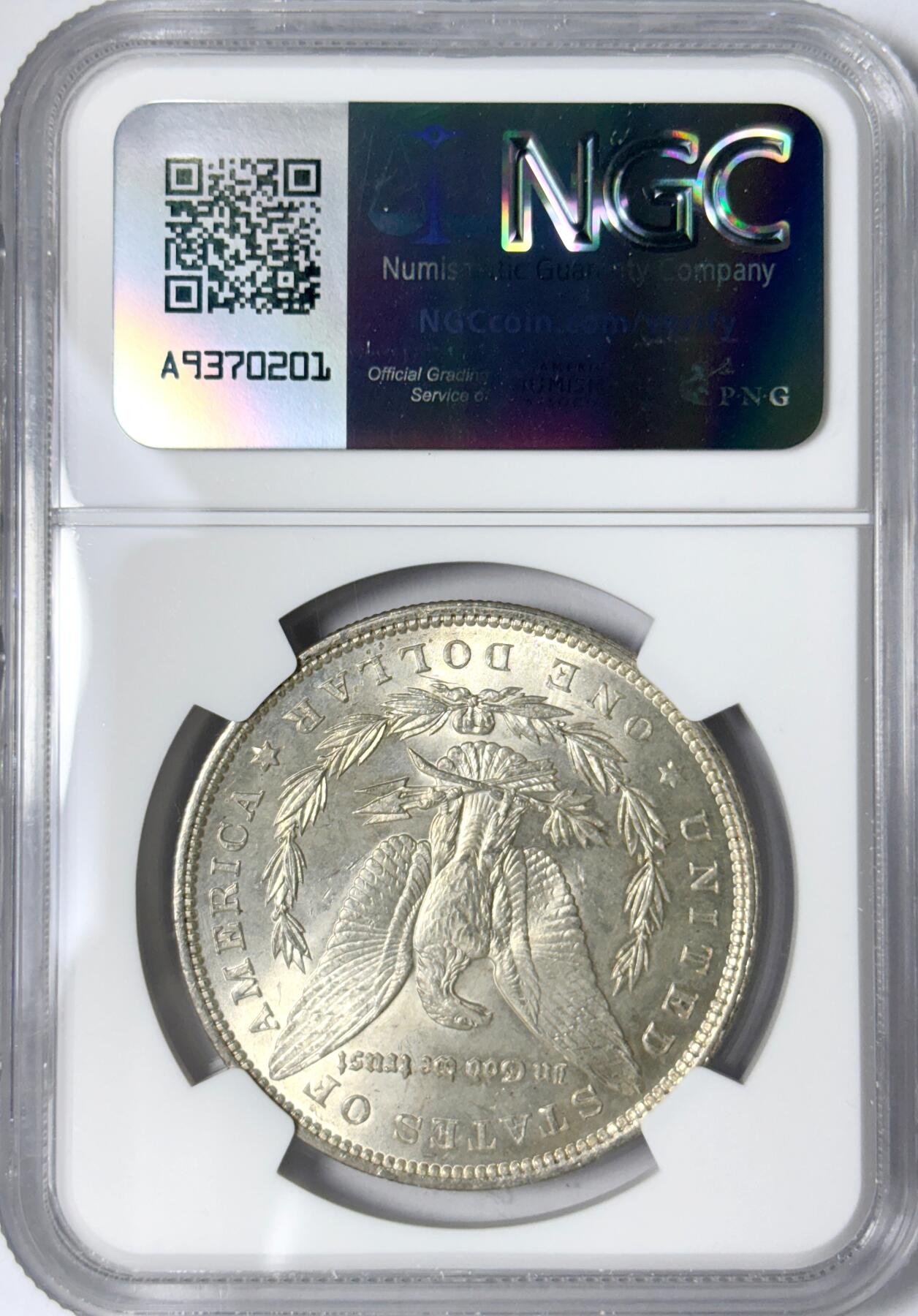 【雨安】【世界币章112-113期】周五/周六 两场连拍 2025-11-01 周六 19:30 保真 8秒倒数自动落锤 高效拍卖 [评级美洲] USA 美国 1美元 (1878-1921) 摩根 1896年 NGC-MS64