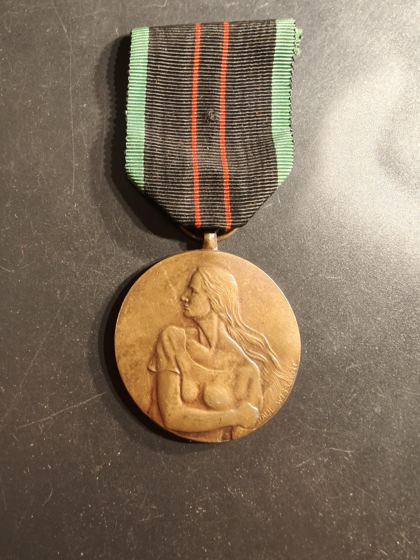 老王徽章第160期 比利时二战本土抵抗军服役奖章 