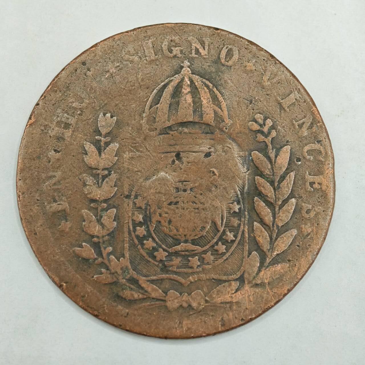 【淘币小摊】限时拍第七百八十四拍  老铜币场  满百包邮可预留两周  周一统一发货  巴西20瑞斯加盖铜币