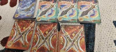 秋原瞳的小店第二十七期（持续收拍，11月秋意正浓，冬欲近，暖心囤卡好时光） - 卡游三国武器卡7张，9宫很不错，实物工艺在