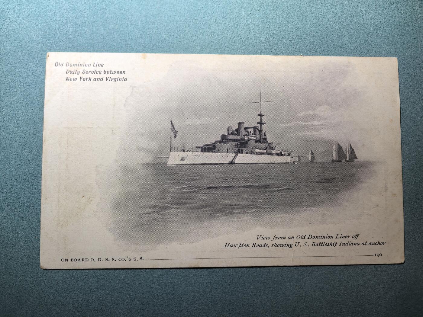 盛世勋华——号角文化勋章邮票专场拍卖第286期 美国二战时期军舰专题明信片 印第安纳号战列舰