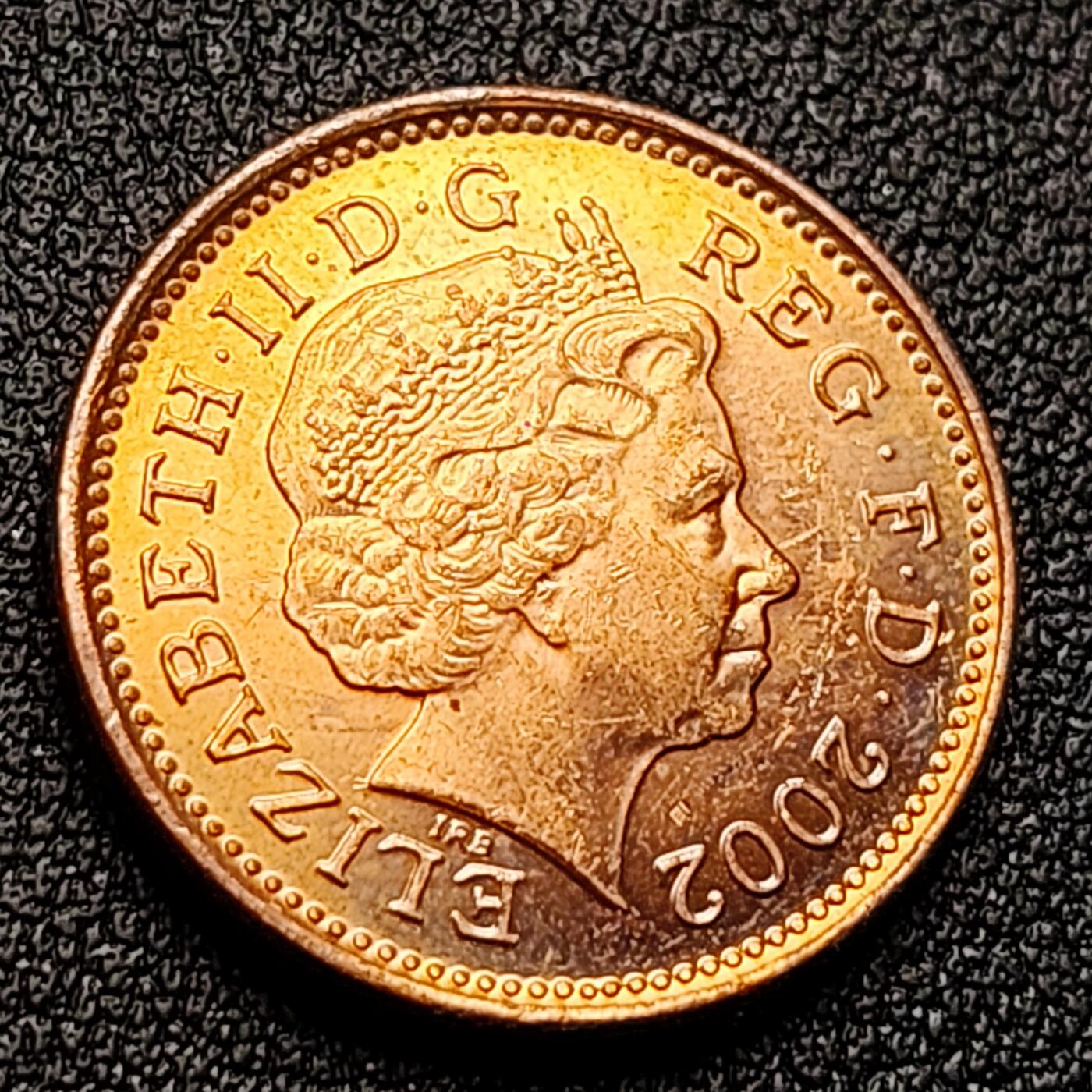 泉币菌-第121场-精品福利场 铜光美品 英国1便士紫铜币 威斯敏斯特宫徽章 20.3mm