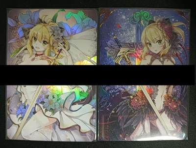 花开卡拍第45期（11月2号周日截拍，品控勿拍!!!拍品不寄存，运费5元，自制卡难免瑕疵，可能存在轻微撞角爆边等出厂瑕疵，品控介意勿拍！） - FGO 对卡 2张  彩闪