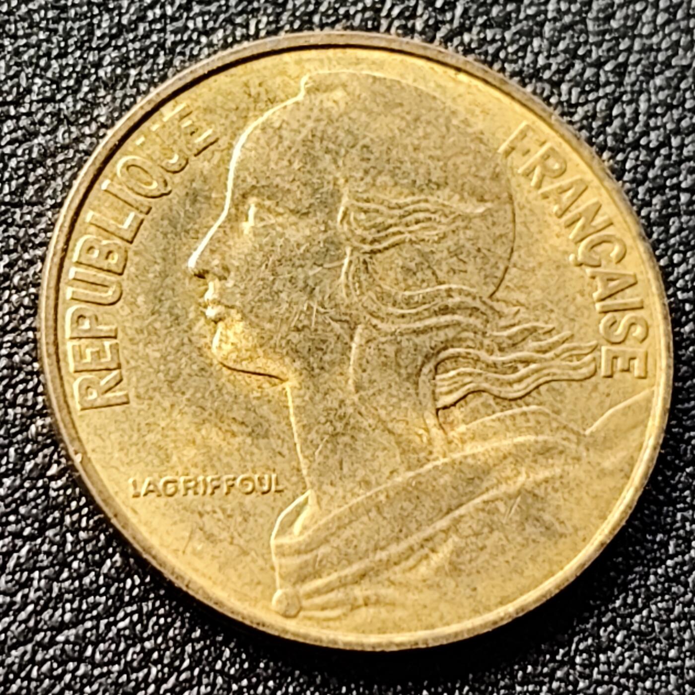 泉币菌-第122场-精品福利场 法国1985年20生丁铜币 玛丽安娜 入欧前末版 绝版