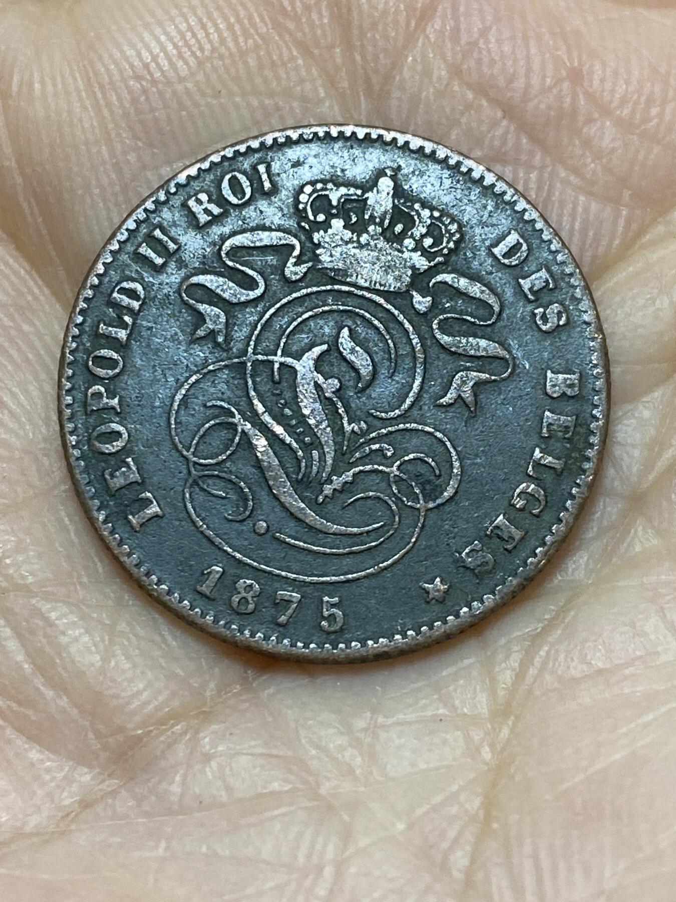 2025年第一百二十一场(总第一百四十七场）外国好品散币(免佣金) 比利时🇧🇪1875年2分(利奥波德二世时期)