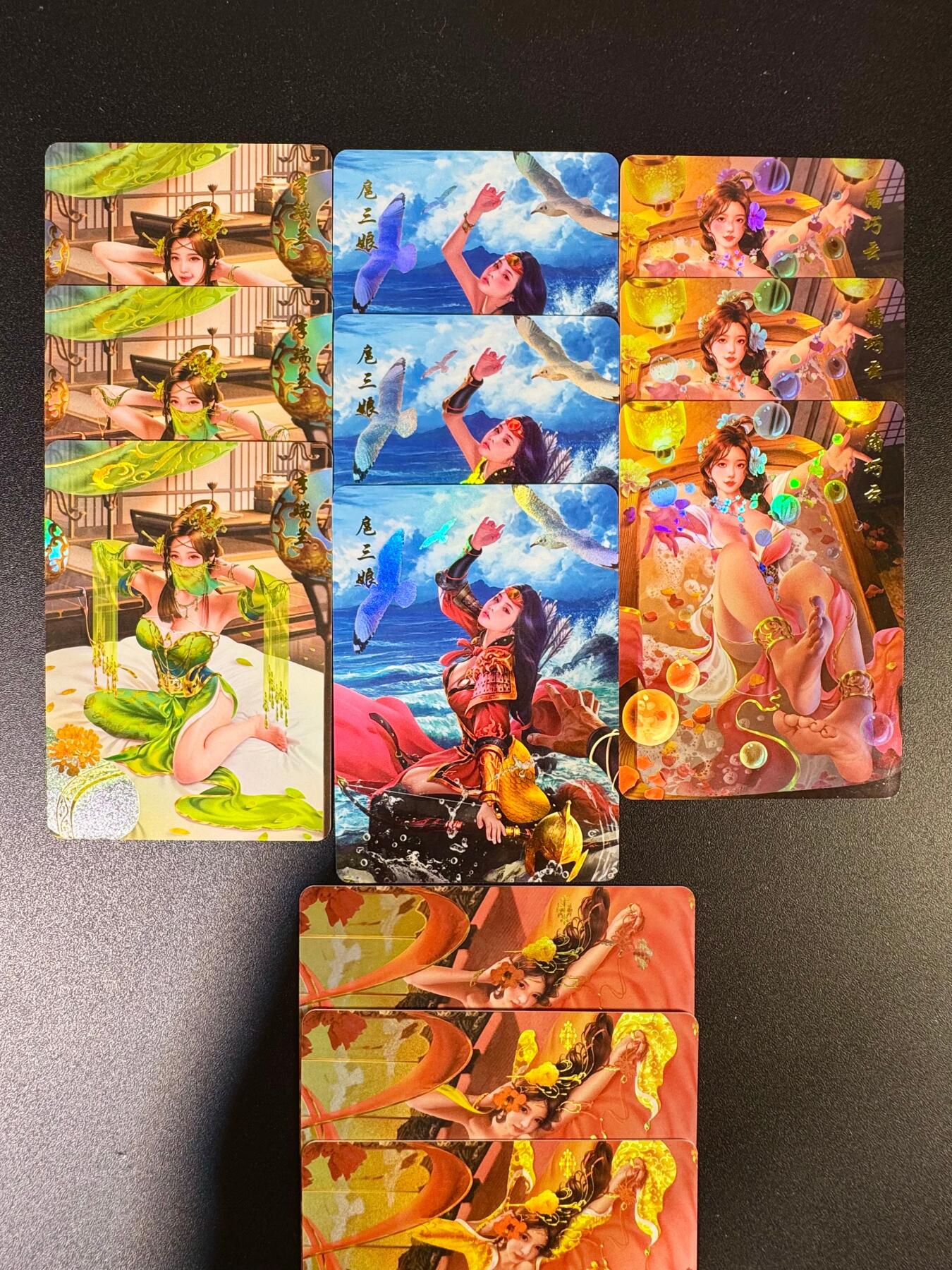 NO.14 好又多金牌大场，双11狂欢！每周一站式配齐，方便凑单！（周6晚8点截拍，卖家送拍0抽成！） 青鸾殿 水浒外传 第一弹 4人物三渐变12张 彩闪