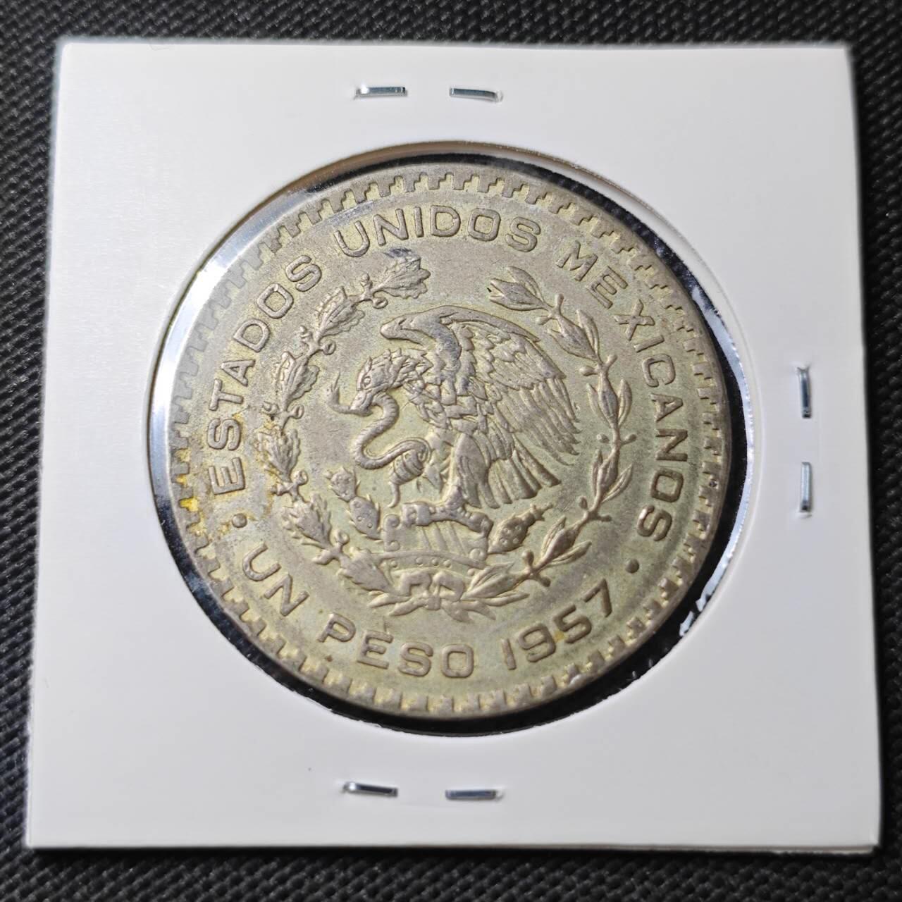 KK钱币收藏小铺  第363场  2月预留时间 周末发货  墨西哥1比索银币