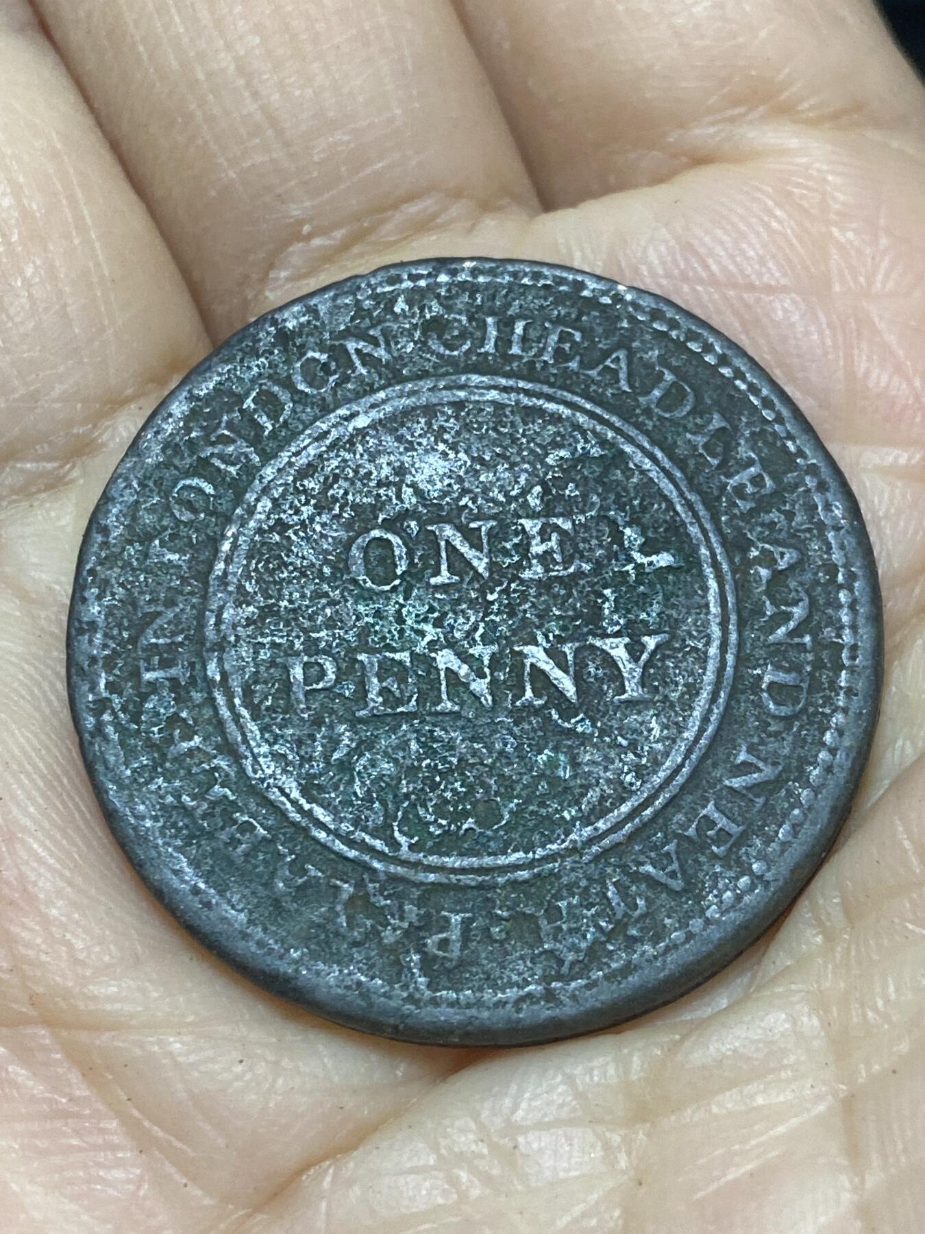 2025年第一百二十一场(总第一百四十七场）外国好品散币(免佣金) 少见品种–英国🇬🇧1812年1便士代币(斯塔福德郡-钱德尔铜和黄铜公司制造发型)