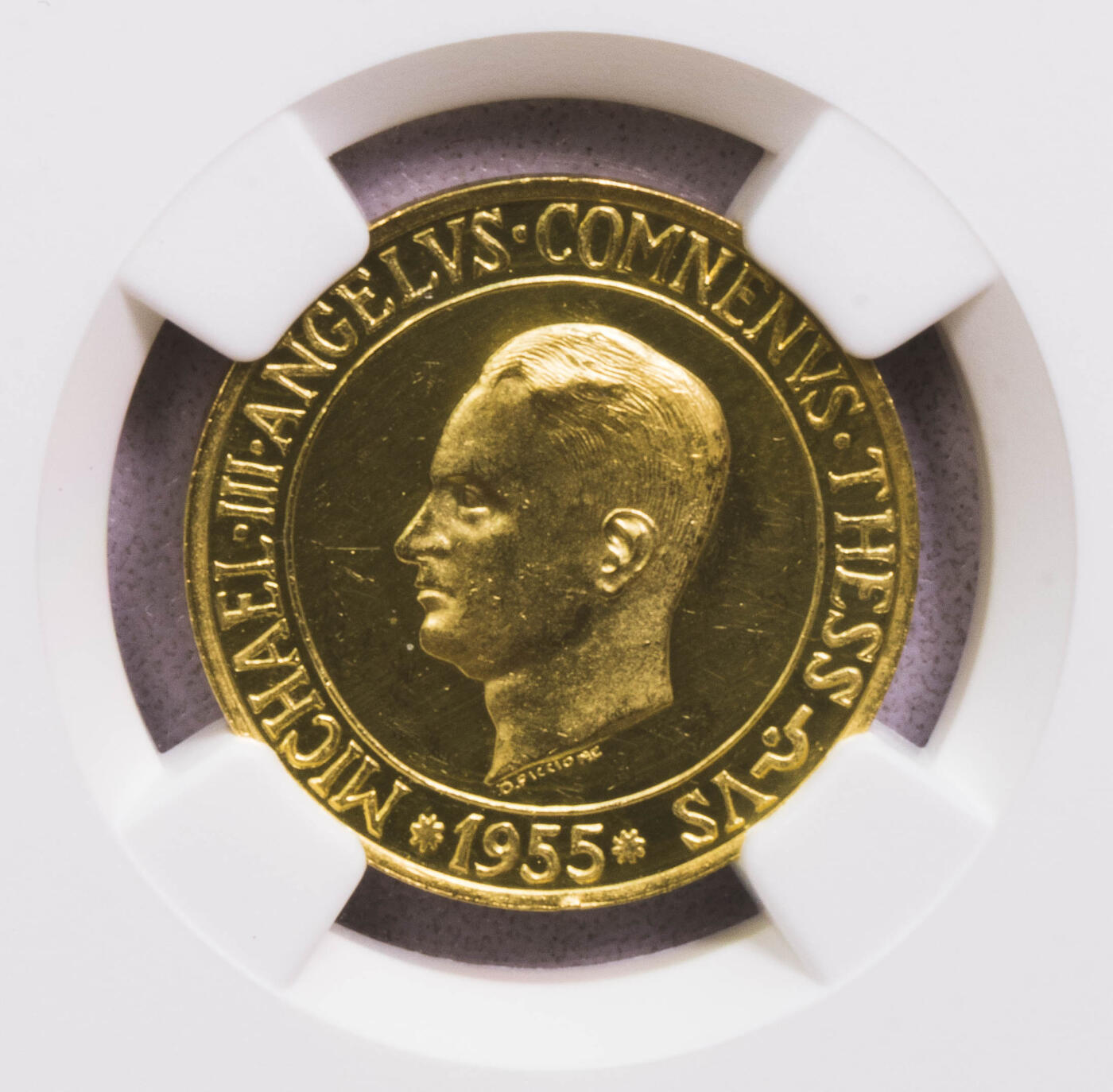 NGC-PF61CAMEO 1955特拉布宗20法郎金币 稀少品种