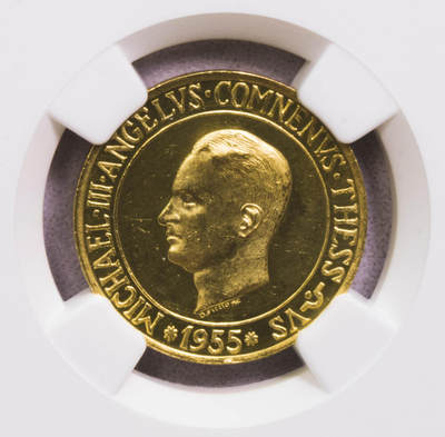 NGC-PF61CAMEO 1955特拉布宗20法郎金币 稀少品种 - NGC-PF61CAMEO 1955特拉布宗20法郎金币 稀少品种