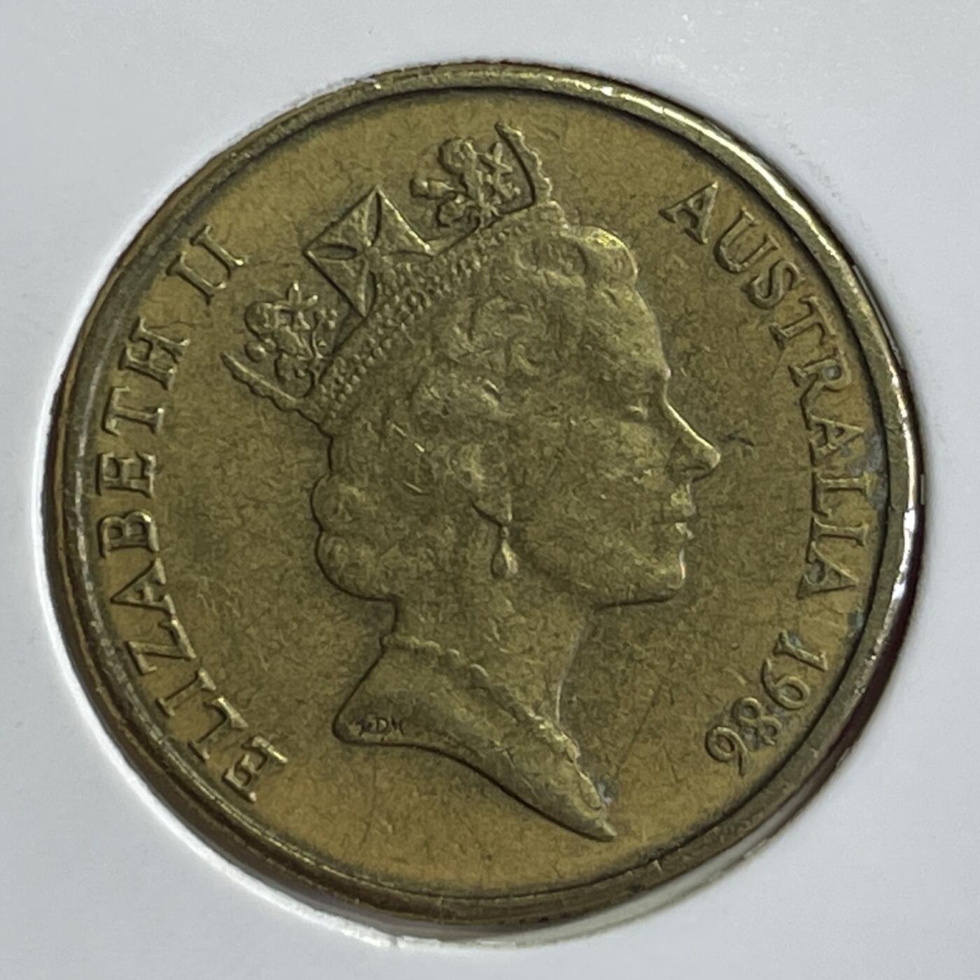 【澳大利亚硬币】限时专场 国际和平年 1986年 1澳元纪念币一枚