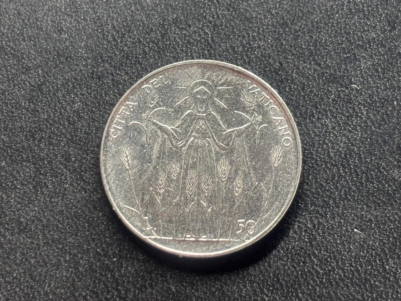 邮泉阁限时拍卖第三十四场 圣马力诺、梵蒂冈、意大利硬币专场（硬币在国外。请付邮费6元。） 教宗保禄六世1968年50里拉