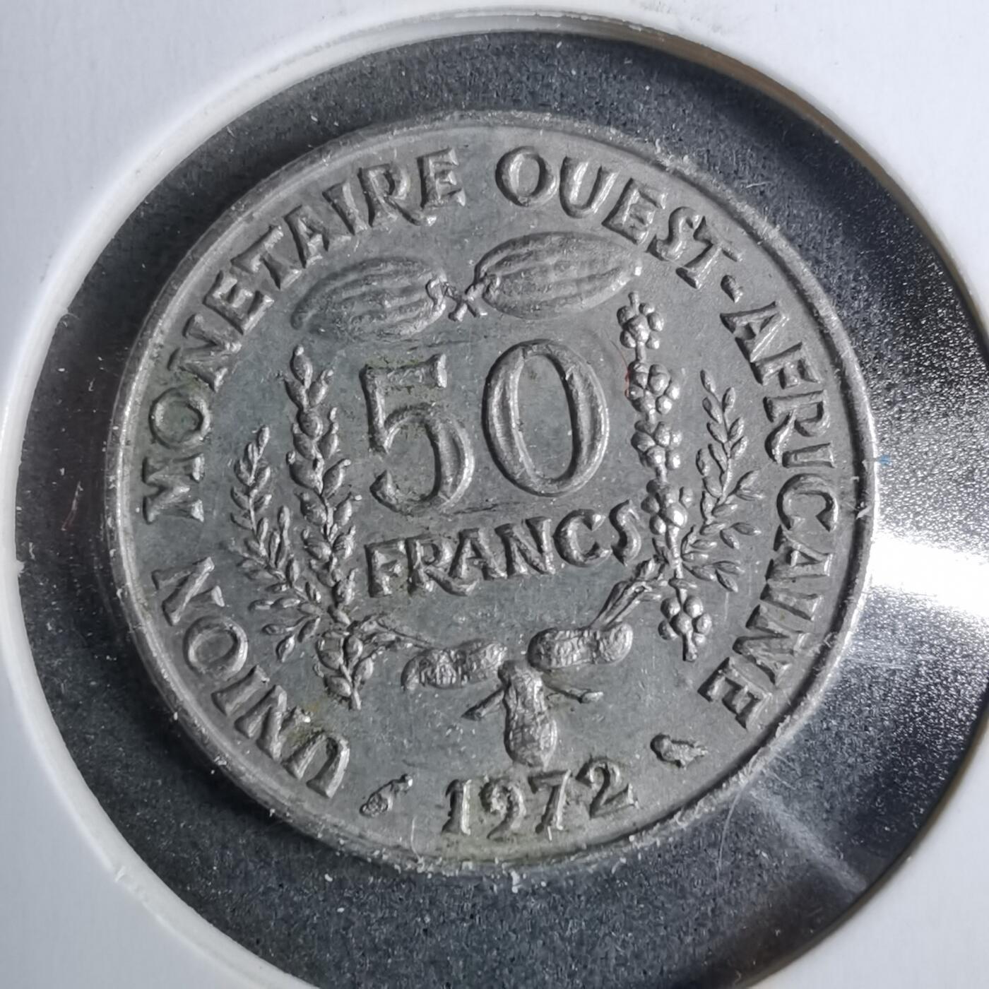 沼泽如烟--第889场 西非1972年50法郎