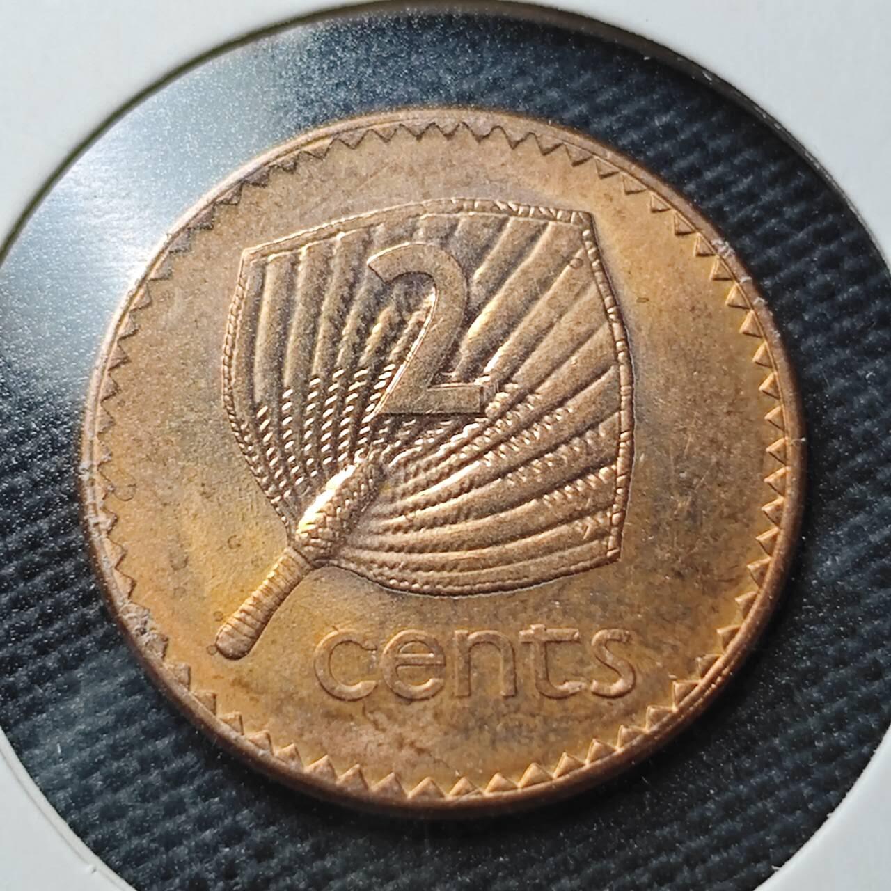 KK钱币收藏小铺  第362场  2月预留时间 周末发货  1990斐济2分 好品