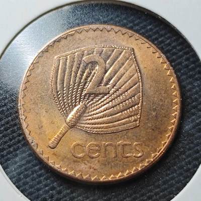 KK钱币收藏小铺  第362场  2月预留时间 周末发货 -  1990斐济2分 好品