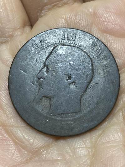 2025年第一百二十一场(总第一百四十七场）外国好品散币(免佣金) - 法兰西第二帝国1855年10生丁(拿破仑三世第一版)