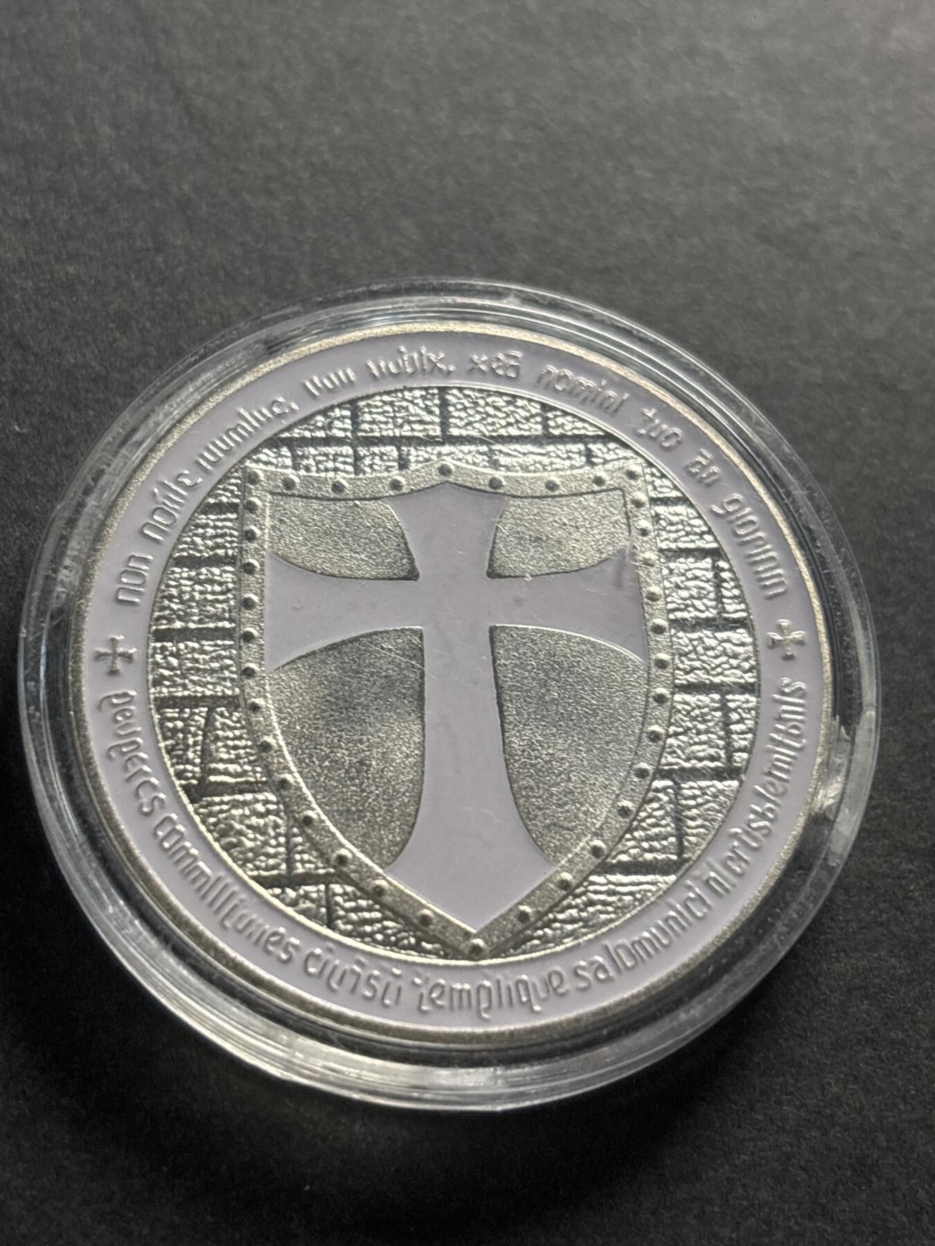 文馨钱币收藏第 278 场，银元，纸币，铜章场 长期接收代拍品 圣骑士纪念章