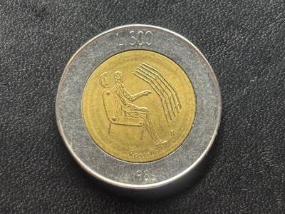 邮泉阁限时拍卖第三十四场 圣马力诺、梵蒂冈、意大利硬币专场（硬币在国外。请付邮费6元。） - 圣马力诺1986年500里拉