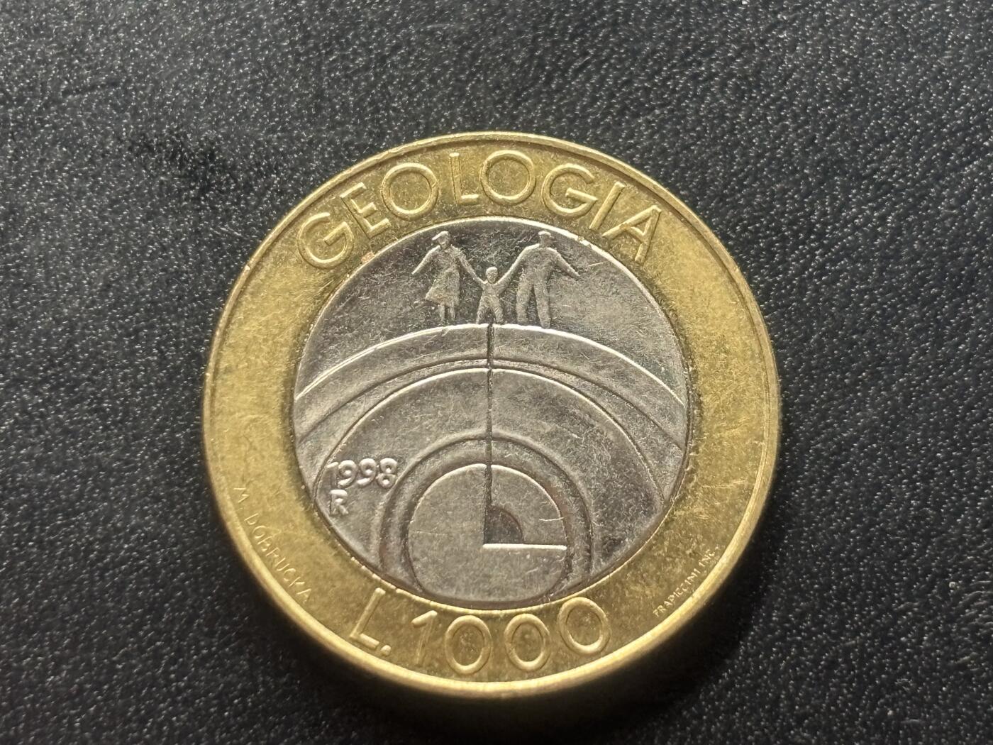 邮泉阁限时拍卖第三十四场 圣马力诺、梵蒂冈、意大利硬币专场（硬币在国外。请付邮费6元。） 圣马力诺1998年1000里拉