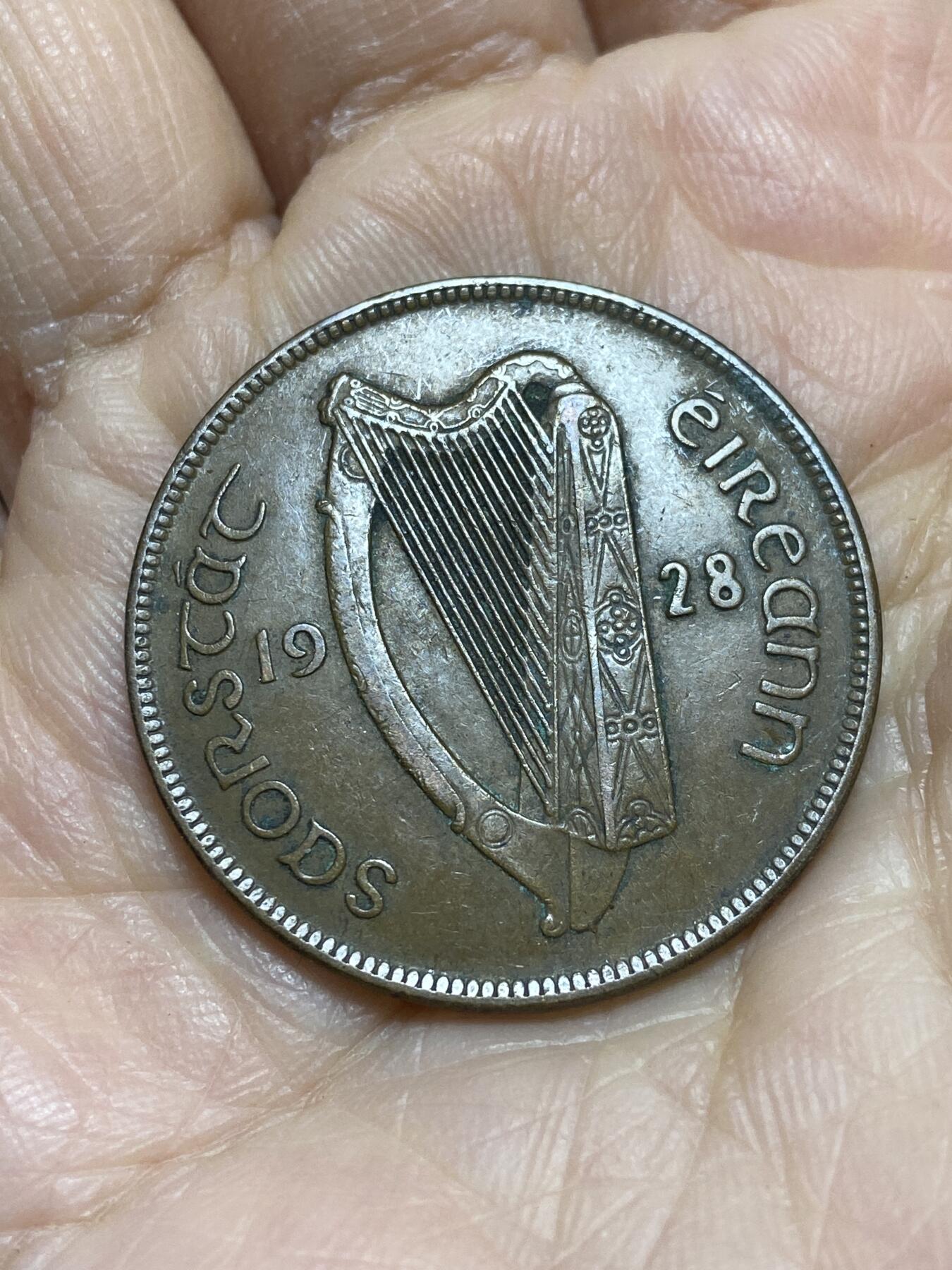 2025年第一百二十一场(总第一百四十七场）外国好品散币(免佣金) 爱尔兰🇮🇪1928年1便士(自由邦时期首发年)