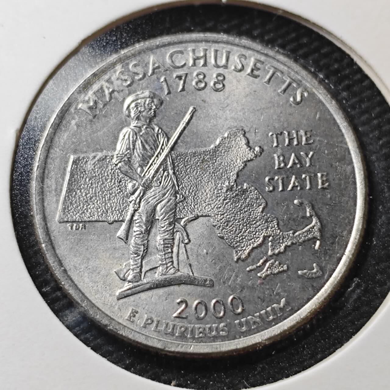 KK钱币收藏小铺  第362场  2月预留时间 周末发货  美国25分纪念币好品