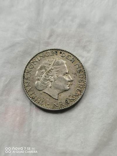 外国银币 - 55年荷兰1盾银币