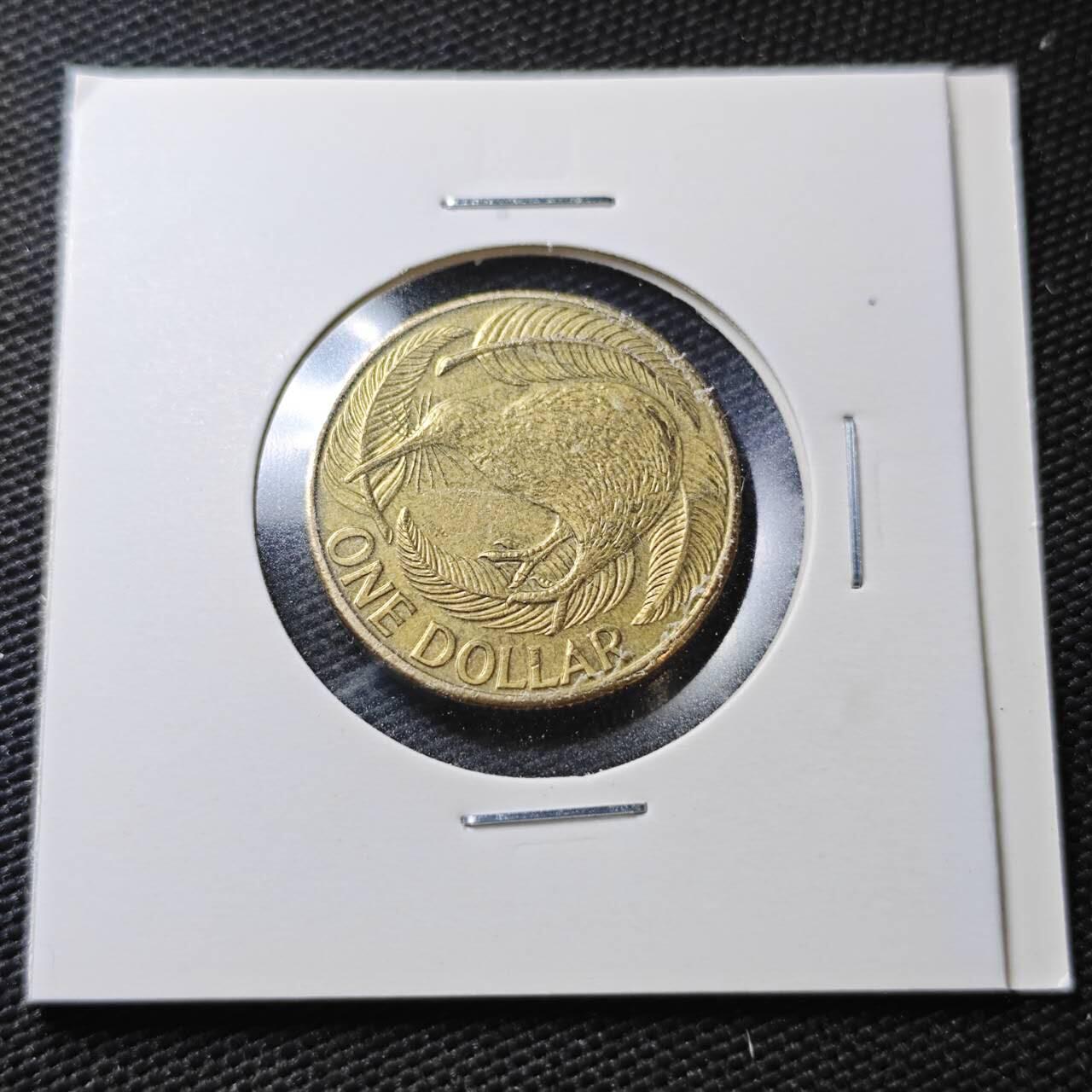 KK钱币收藏小铺  第362场  2月预留时间 周末发货  新西兰1元