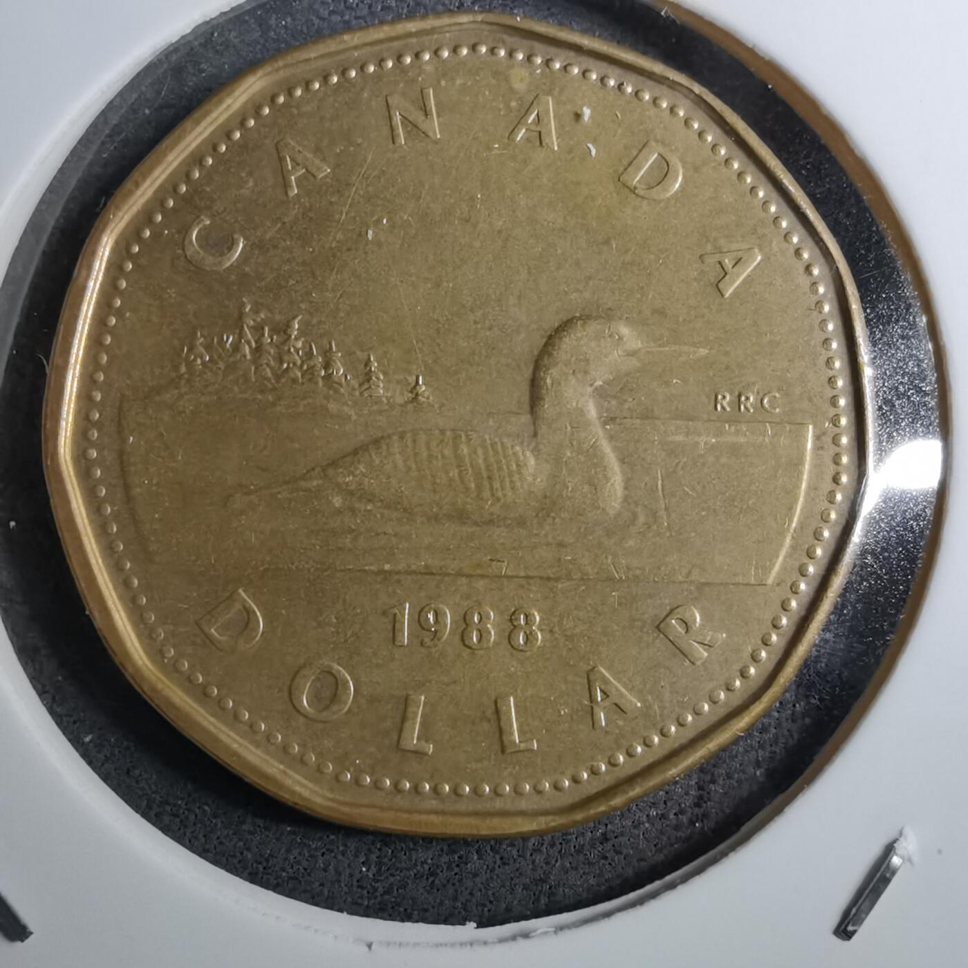 沼泽如烟--第888场 加拿大1988年一元