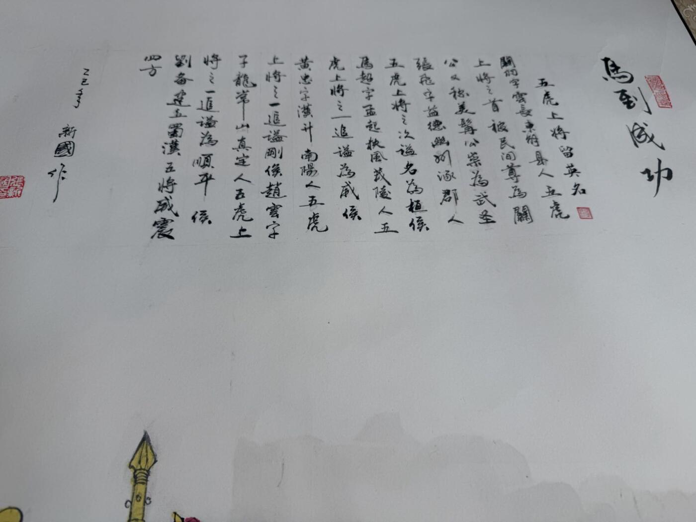 大连首届红藏暨第十一届全国连交会 连环画拍卖 2025 王新国手绘画 马到成功五虎图