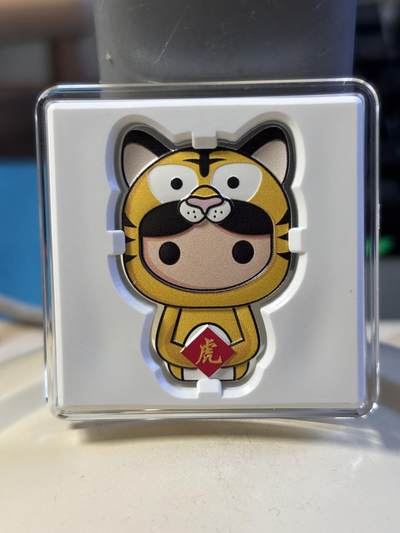 第180期拍卖【长期征集拍品】【北京币展专场】 - 纽埃2022年Chibi中国生肖系列虎年1盎司纪念彩银币，999银，发行2000枚