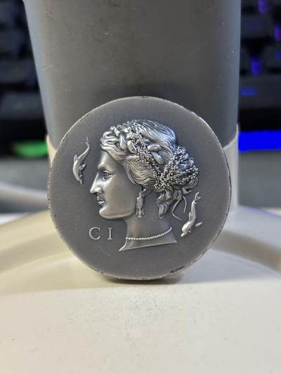 第180期拍卖【长期征集拍品】【北京币展专场】 - 库克2023年希腊神话泉水女神纪念银币，999银，发行1500枚，有氧化