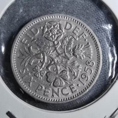 沼泽如烟--第888场 - 英国1958年6便士