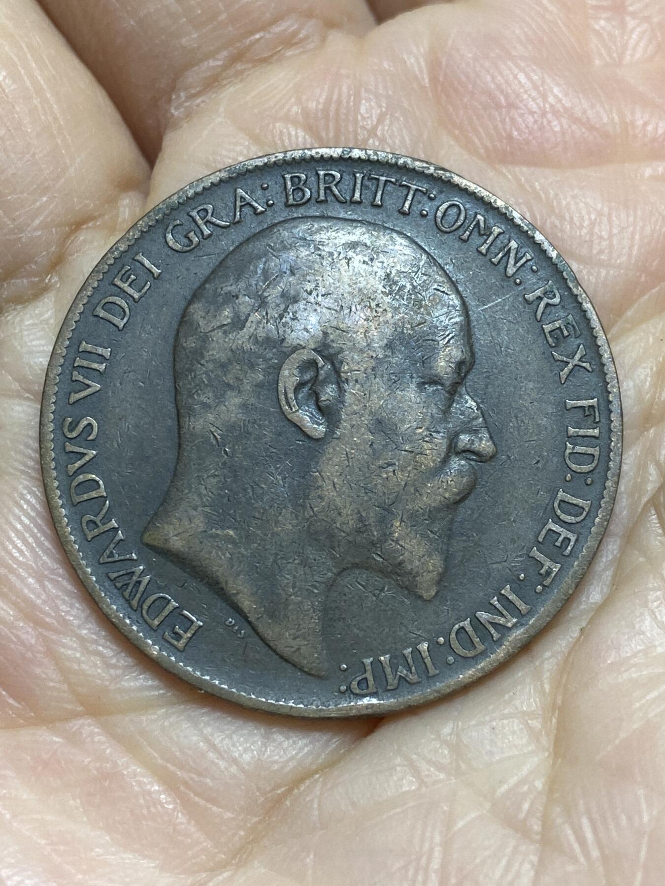 2025年第一百二十一场(总第一百四十七场）外国好品散币(免佣金) 英国🇬🇧1910年1便士(爱德华七世时期)