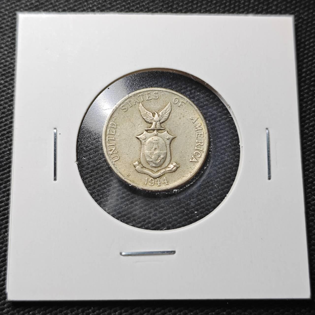 KK钱币收藏小铺  第362场  2月预留时间 周末发货  1944美属菲律宾5分