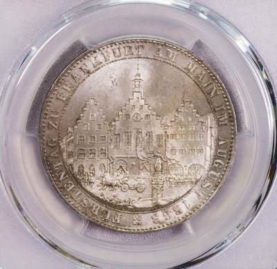 PCGS-MS64 1863法兰克福王子会议泰勒 BU - PCGS-MS64 1863法兰克福王子会议泰勒 BU